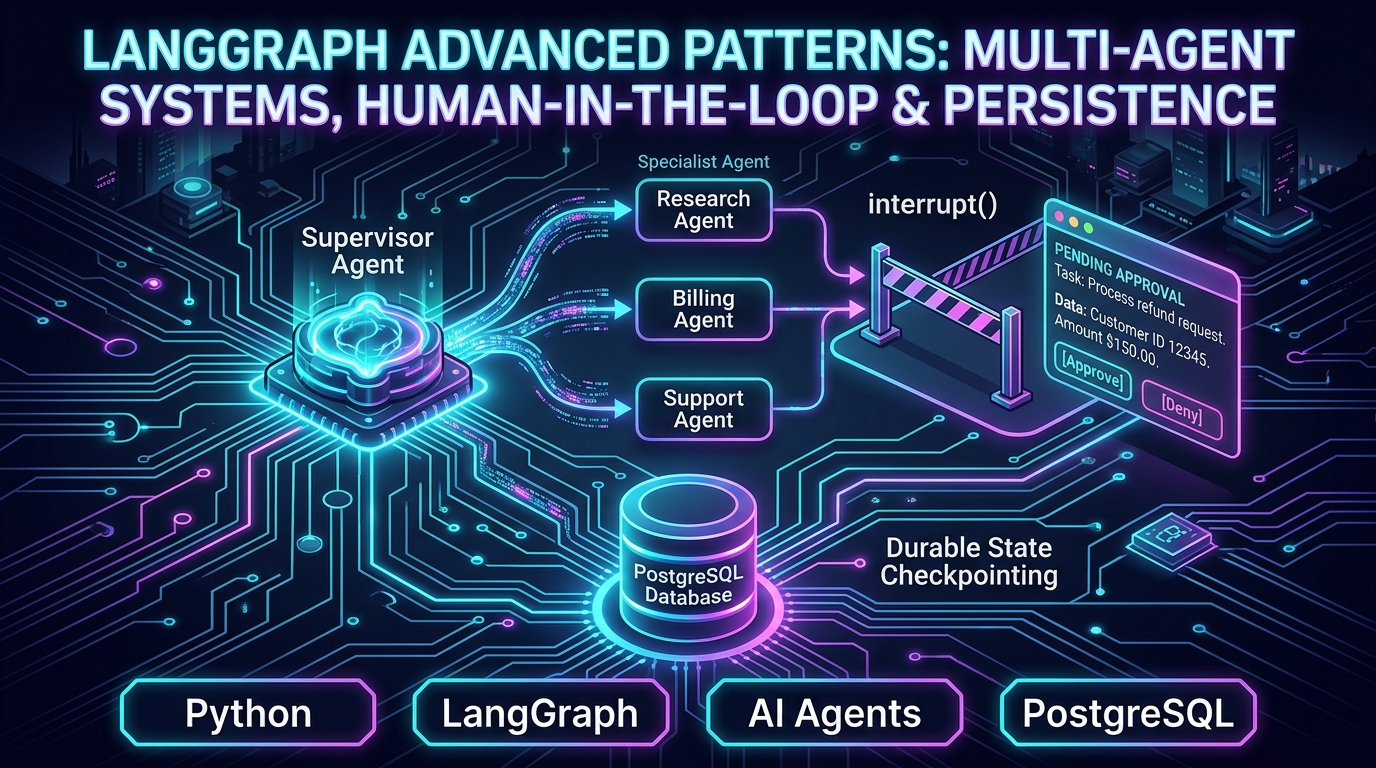 LangGraph Advanced Patterns: Multi-Agent Systems, Human-in-the-Loop, and Persistence