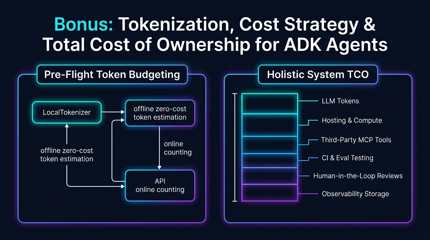Bonus: Tokenization, Cost Strategy & Total Cost of Ownership for ADK Agents