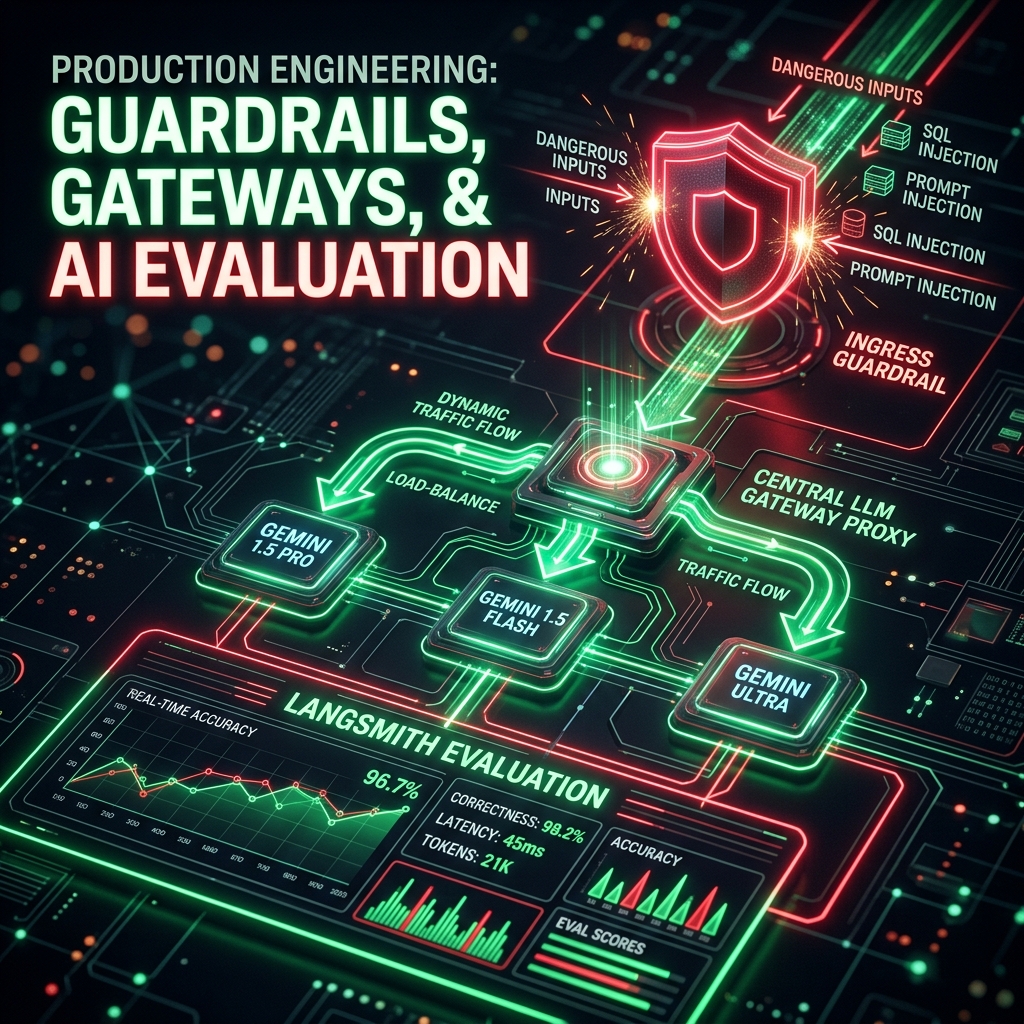 Production Engineering: Guardrails, Gateways & AI Evaluation — Part 5